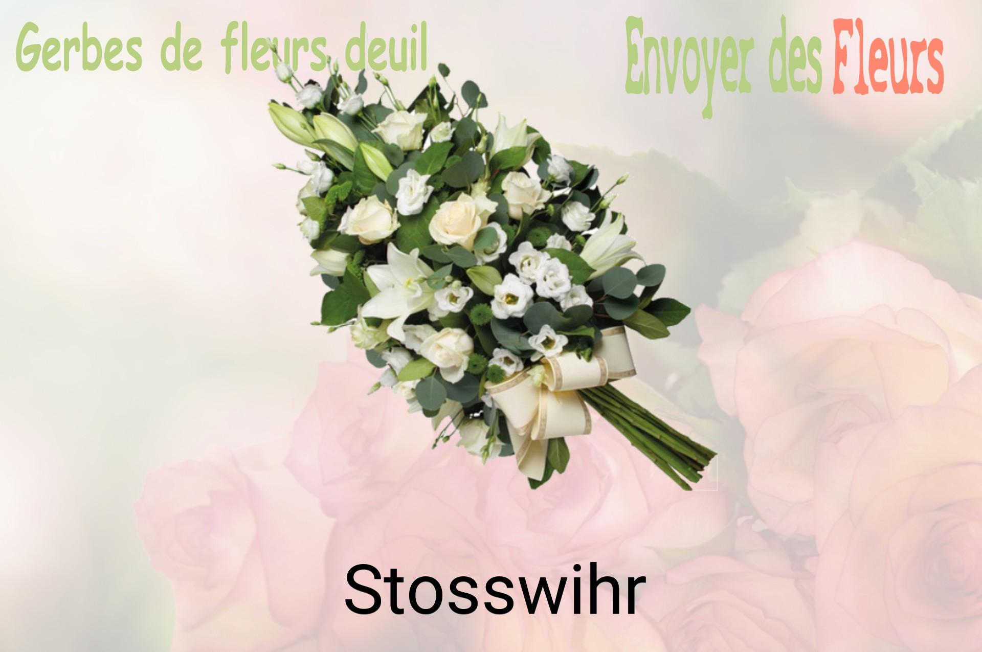 Gerbe de fleurs de deuil livrée à Stosswihr